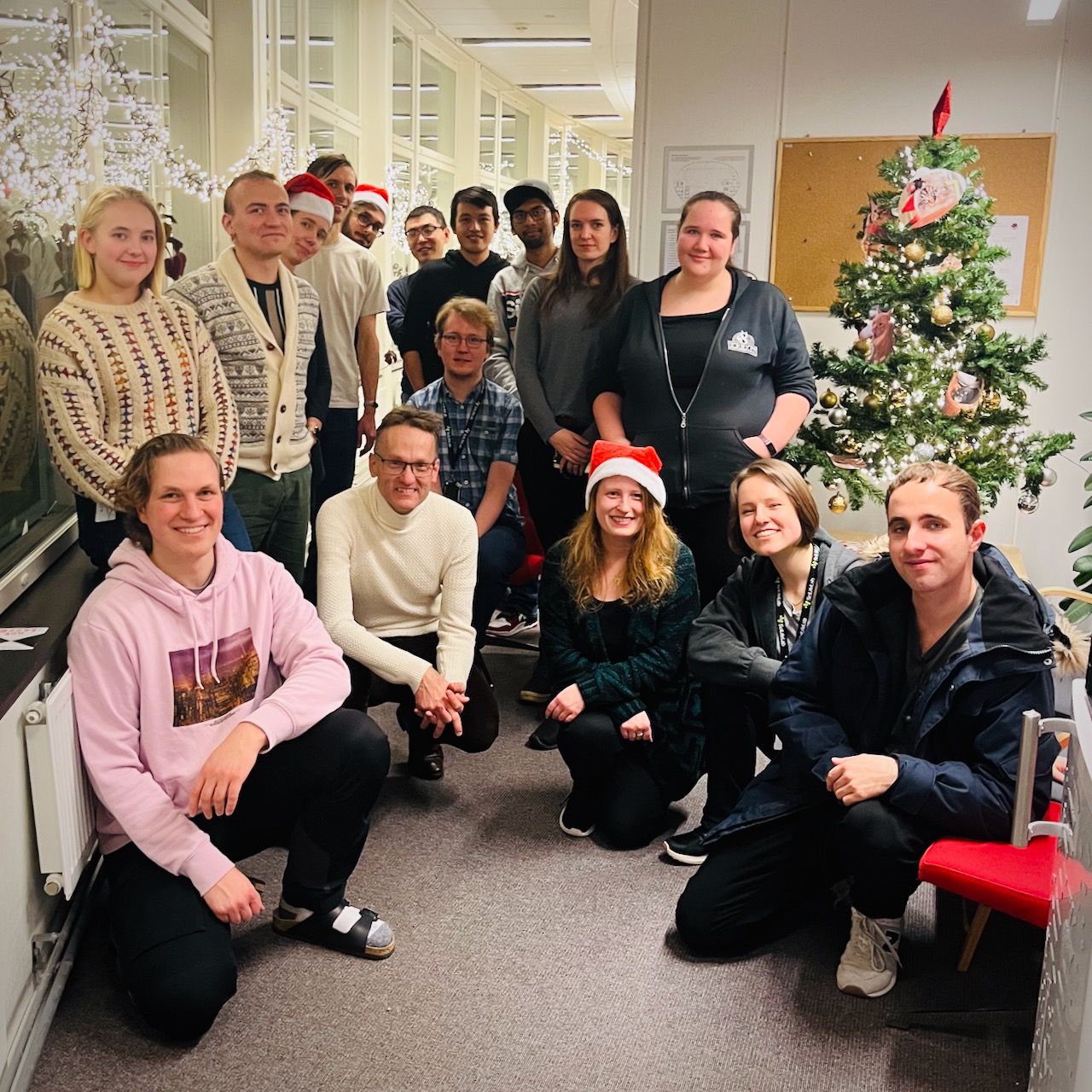 Lab decorating, December 2022