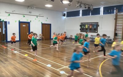 We run as fast as we can in a racing context!