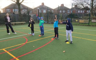 Developing communication as a team- Giant rock, paper, scissors!