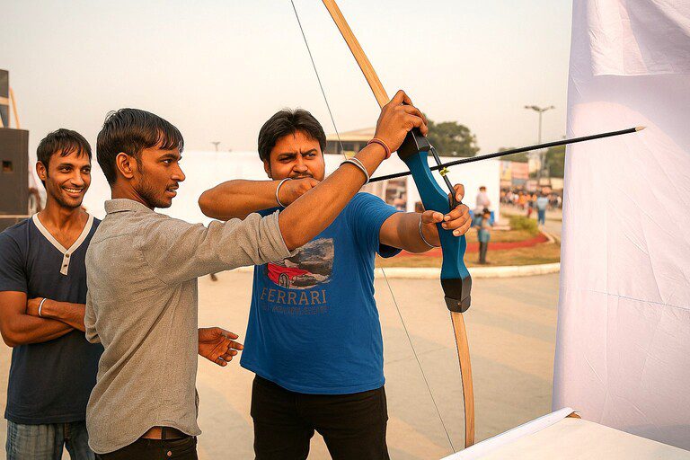 bow and arrow game for event