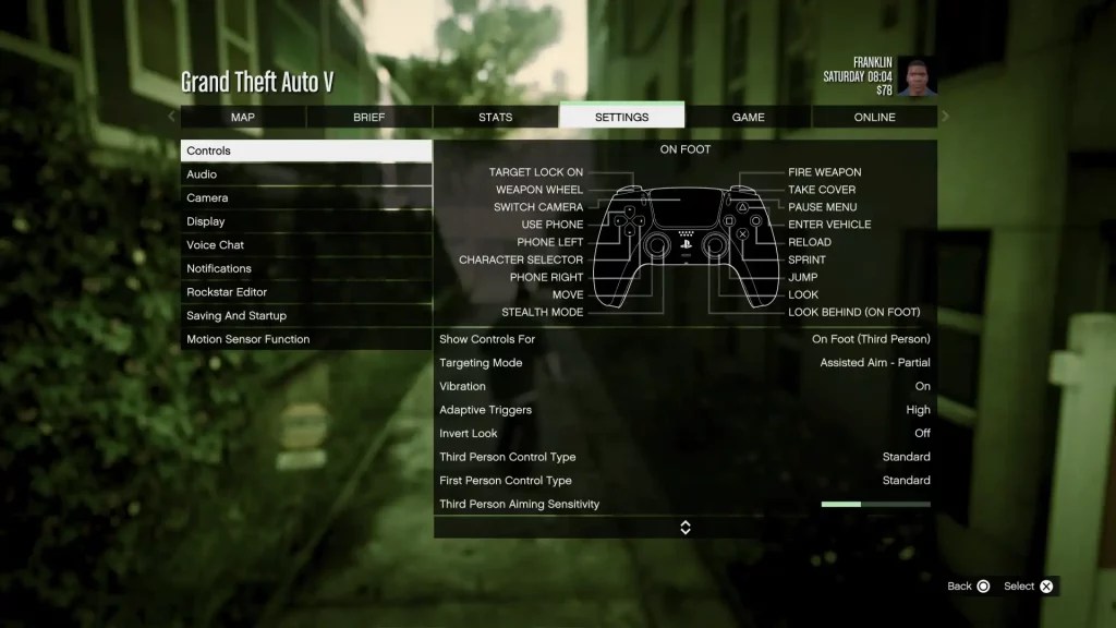 GTA V Controls Guide All PC Controller Key Bindings GTA V PlayStation Controls