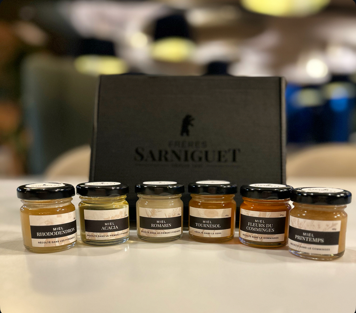 Coffret de miel des Frères Sarniguet DOUX