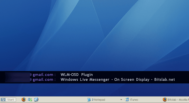 WLM-OSD, Plugin para MSN Messenger