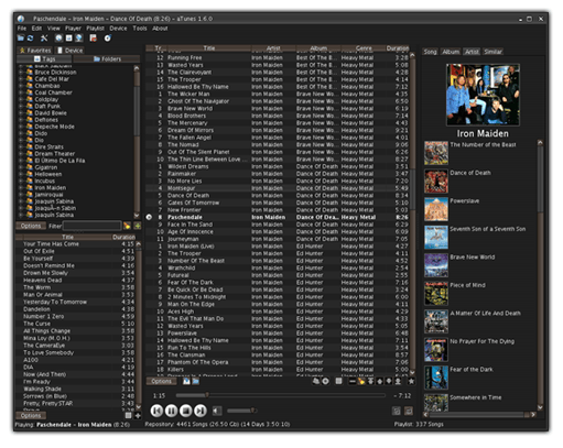 aTunes, reproductor GPL con sabor a iTunes
