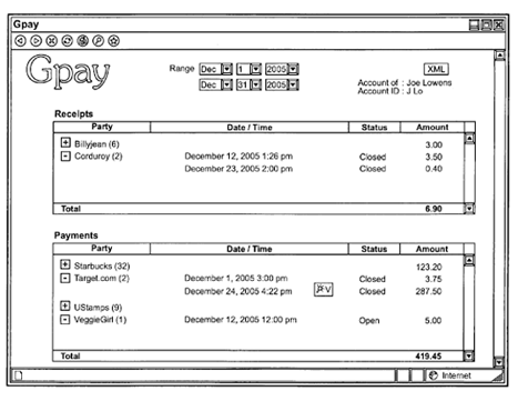 Google patenta un sistema de pago móvil