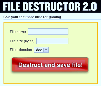 File Destructor: Genera archivos de word, zip, ppt dañados o corruptos