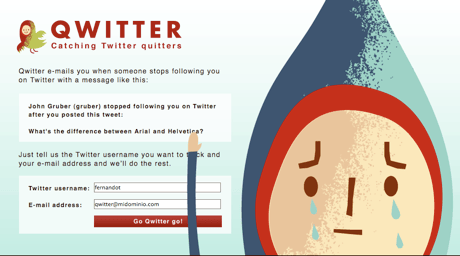 Qwitter te notifica cuando alguien te deja de seguir en twitter