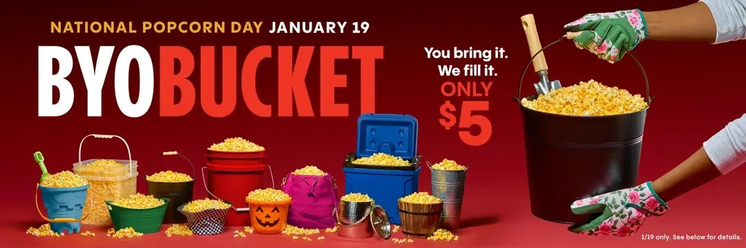 Fill ‘Er Up! Cinemark Celebrates National Popcorn Day with “BYOB”