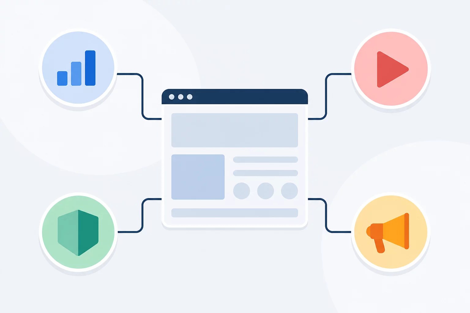 Carte des connexions externes d’un site WordPress