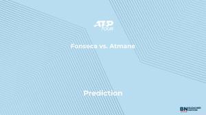 Fonseca vs. Atmane Prediction at the Western & Southern Open – Monday, August 11
