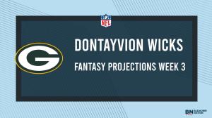 Dontayvion Wicks Fantasy Week 3: Projections vs. Browns, Points and Stats, Start or Sit
