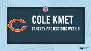 Cole Kmet Fantasy Week 6: Projections vs. Commanders, Points and Stats, Start or Sit