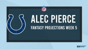 Alec Pierce Fantasy Week 5: Projections vs. Raiders, Points and Stats, Start or Sit
