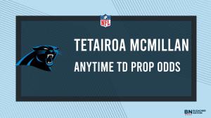 Tetairoa McMillan Player Props Week 8: Anytime TD Props and Odds vs. the Bills
