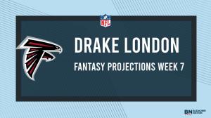 Drake London Fantasy Week 7: Projections vs. 49ers, Points and Stats, Start or Sit