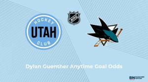 Will Dylan Guenther Score a Goal vs. the San Jose Sharks on October 17?