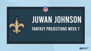 Juwan Johnson Fantasy Week 7: Projections vs. Bears, Points and Stats, Start or Sit