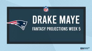 Drake Maye Fantasy Week 5: Projections vs. Bills, Points and Stats, Start or Sit