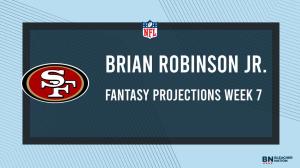 Brian Robinson Jr. Fantasy Week 7: Projections vs. Falcons, Points and Stats, Start or Sit