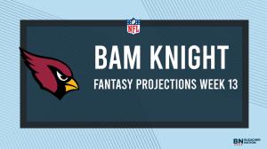 Bam Knight Fantasy Week 13: Projections vs. Buccaneers, Points and Stats, Start or Sit
