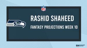 Rashid Shaheed Fantasy Week 10: Projections vs. Cardinals, Points and Stats, Start or Sit