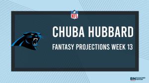 Chuba Hubbard Fantasy Week 13: Projections vs. Rams, Points and Stats, Start or Sit