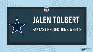 Jalen Tolbert Fantasy Week 9: Projections vs. Cardinals, Points and Stats, Start or Sit