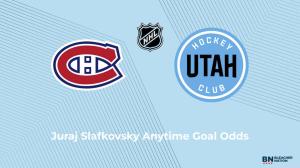 Will Juraj Slafkovsky Score a Goal vs. the Utah Mammoth on November 8?