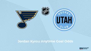 Will Jordan Kyrou Score a Goal vs. the Utah Mammoth on November 29?