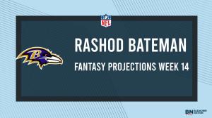 Rashod Bateman Fantasy Week 14: Projections vs. Steelers, Points and Stats, Start or Sit