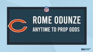Rome Odunze Player Props Week 15: Anytime TD Props and Odds vs. the Browns