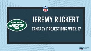 Jeremy Ruckert Fantasy Week 17: Projections vs. Patriots, Points and Stats, Start or Sit
