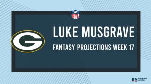 Luke Musgrave Fantasy Week 17: Projections vs. Ravens, Points and Stats, Start or Sit