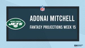 Adonai Mitchell Fantasy Week 15: Projections vs. Jaguars, Points and Stats, Start or Sit