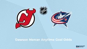 Will Dawson Mercer Score a Goal vs. the Columbus Blue Jackets on December 1?