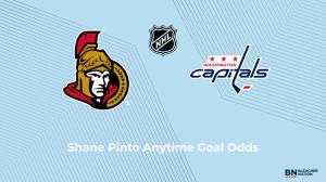 Will Shane Pinto Score a Goal vs. the Washington Capitals on March 18?