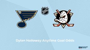 Will Dylan Holloway Score a Goal vs. the Anaheim Ducks on April 3?