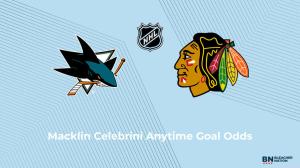 Will Macklin Celebrini Score a Goal vs. the Chicago Blackhawks on April 6?