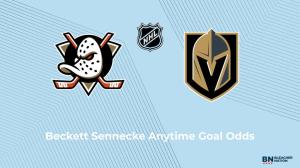 Will Beckett Sennecke Score a Goal vs. the Vegas Golden Knights on May 8?