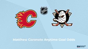 Will Matthew Coronato Score a Goal vs. the Anaheim Ducks on October 10?