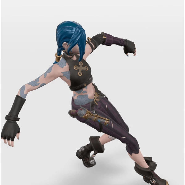Jinx from League of Legends dancing uprock Copyright Free No AI - Image 1