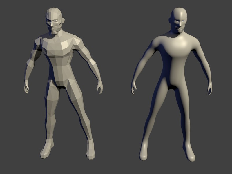 pix Low Poly Male Base Mesh blend swap
