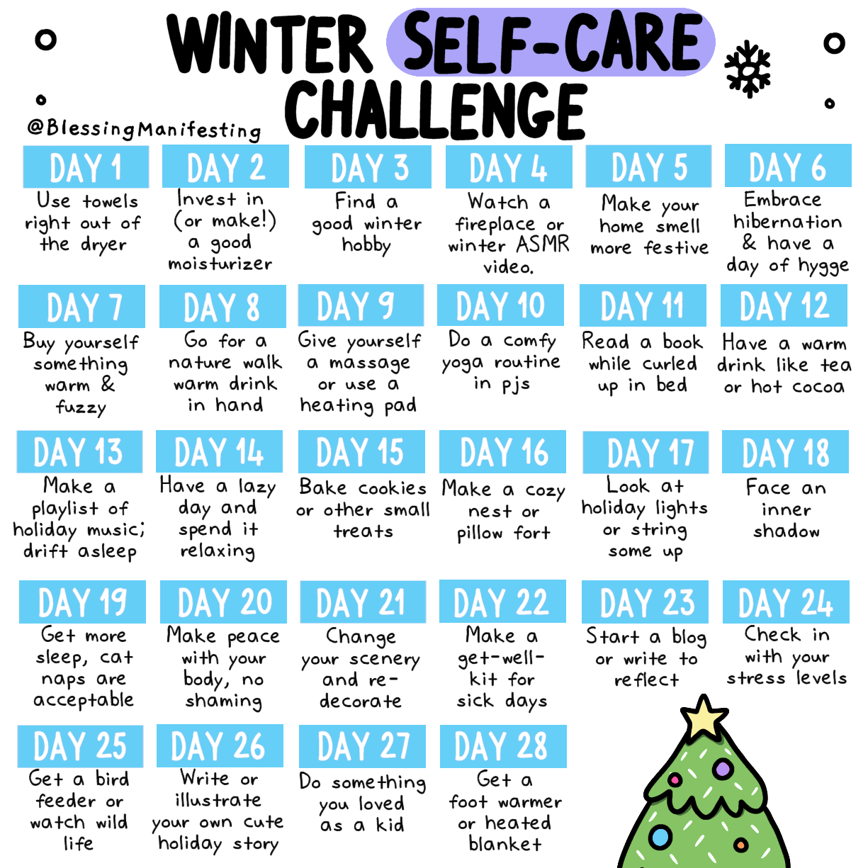 picture Self Care Challenge Ideas 28 self care ideas for winter