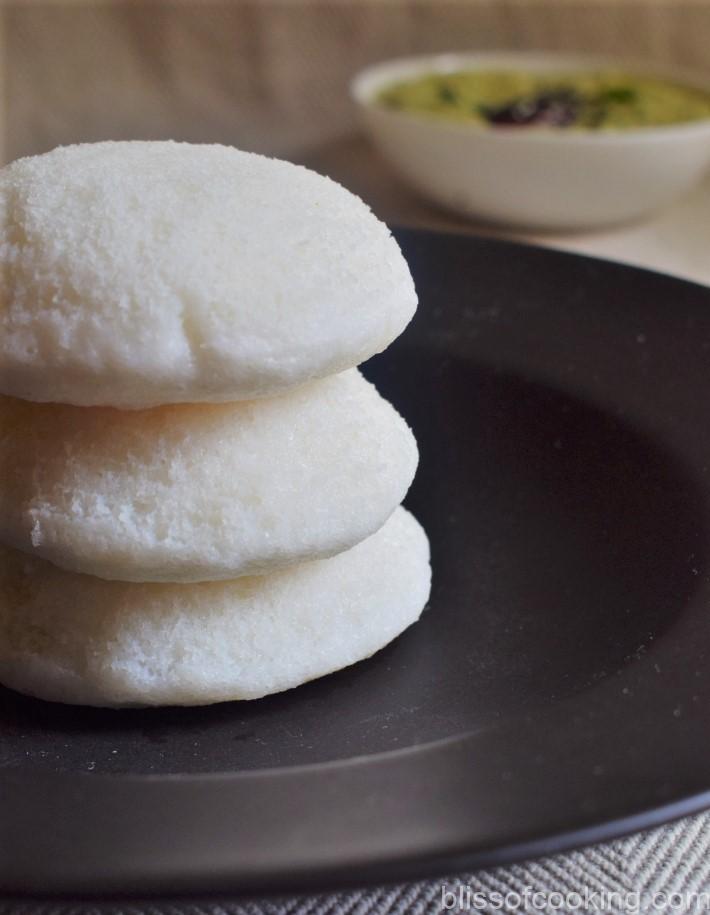 Soft Rice Idli (Steamed Rice Cake) Bliss of Cooking