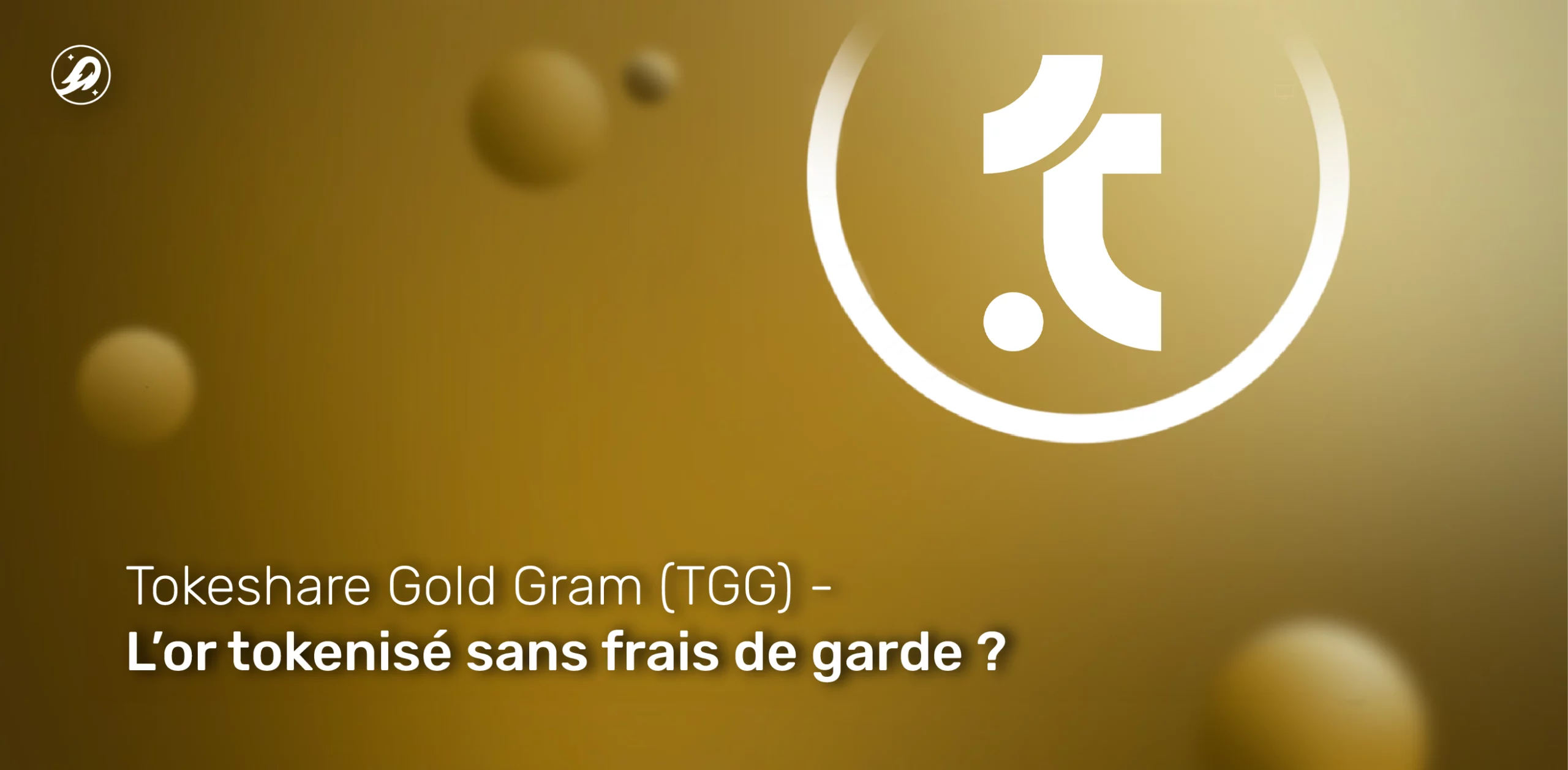 Tokeshare Gold Gram (TGG) : l’or tokenisé sans frais de garde ?