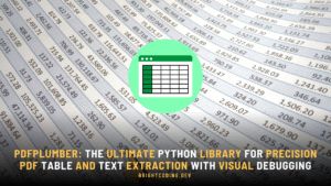 Pdfplumber The Ultimate Python Library For Precision Pdf Table And - Vintage Backgrounds - Beautiful 4K Collection