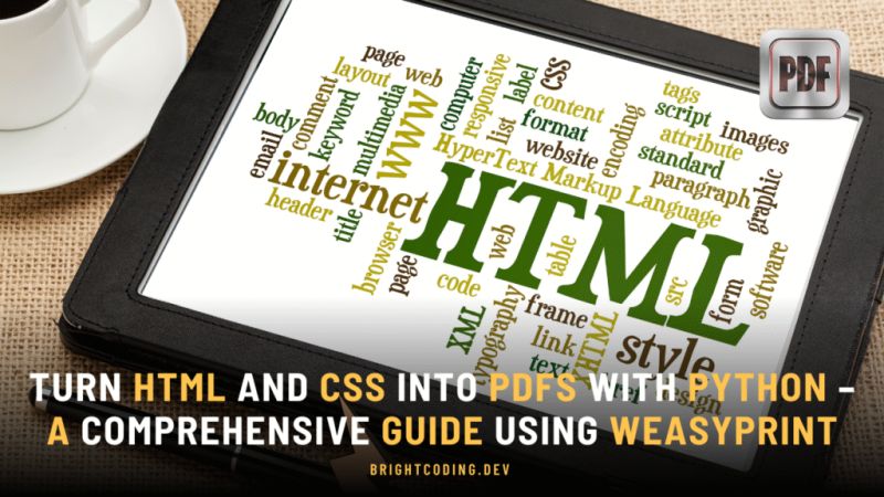 Turn Html And Css Into Pdfs With Python A Comprehensive Guide Using - Mobile Minimal Designs for Desktop