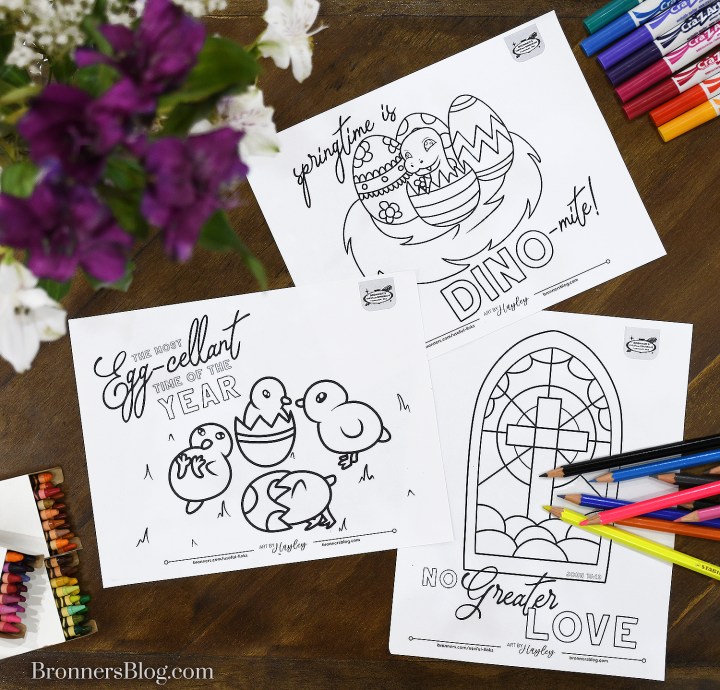 Bronner's Springtime Coloring Page Activity
