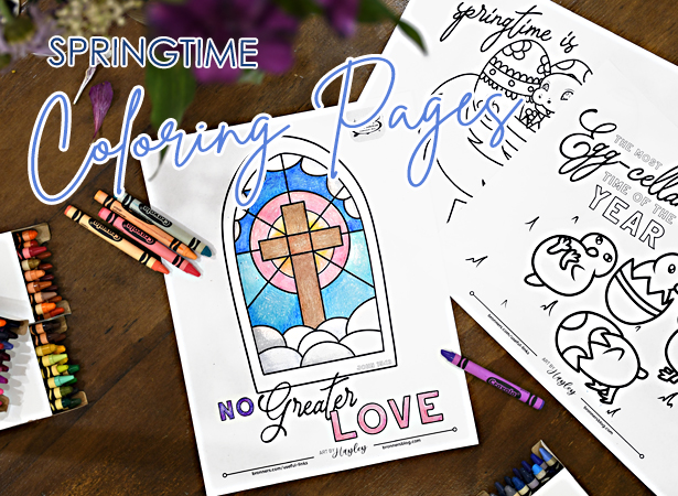Spring/Easter coloring pages 