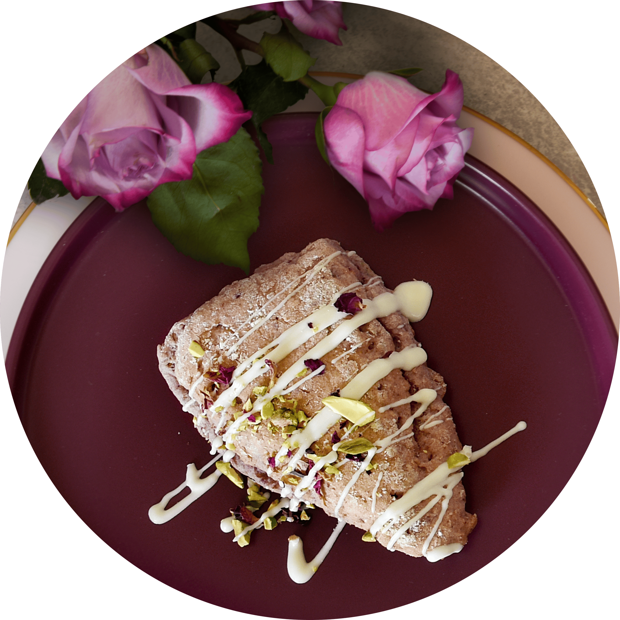Gluten free raspberry rose scone recipe